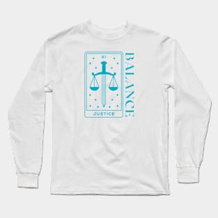 Libra Energy Justice & Balance Long Sleeve T-Shirt